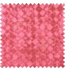 Pink color solid texture finished surface texture gradients geometric dice shapes polyester main curtain
